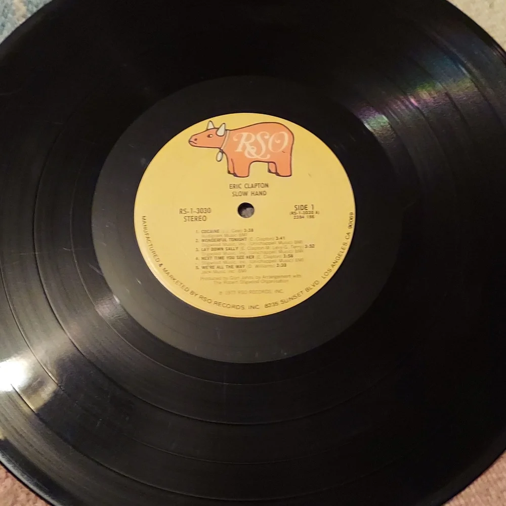 Eric Clapton Slowhand Vinyl Record Album